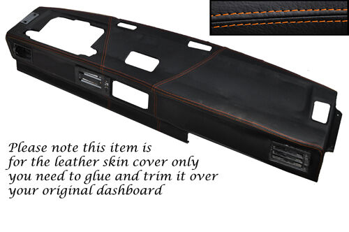 ORANGE STITCH FITS VW T25 BUS VAN VANAGON WESTFALIA DASH DASHBOARD LEATHER COVER