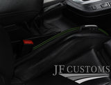 RED STITCH  LEATHER 2X CAR KEY HOLDER PROTECTOR FITS BMW 3 SERIES E30 84-92