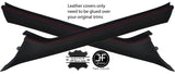 RED  STITCH 2X A PILLARS LEATHER COVERS FITS MERCEDES SPRINTER A901 905 00-06