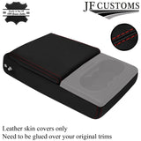 DARK RED STITCH LEATHER REAR ARMREST+SEAT PAD COVERS FOR FORD MONDEO MK3 01-06