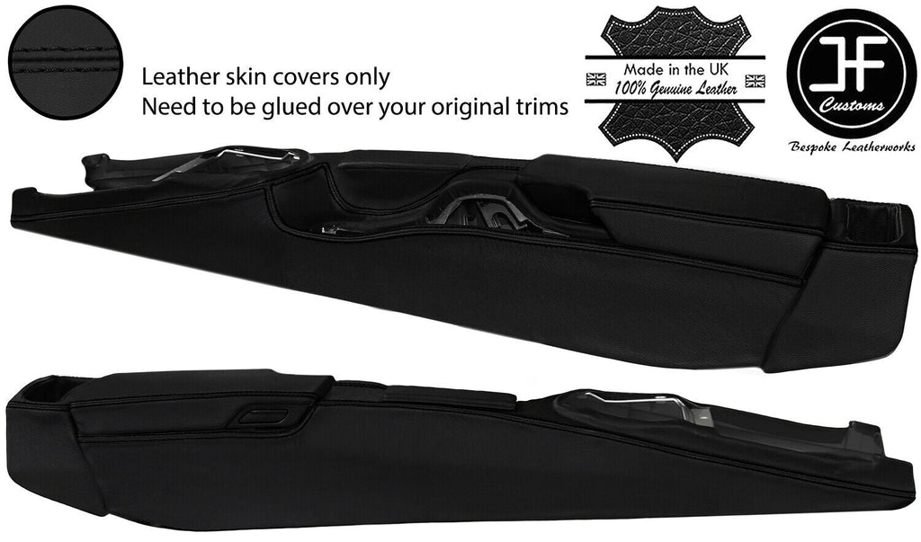 BLACK STITCH FULL CONSOLE NAPPA LEATHER COVER FOR PORSCHE 987 BOXSTER CAYMAN