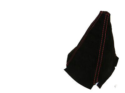 FITS HONDA CIVIC 92-95 GEAR GAITER PU SUEDE RED STITCH NEW CUSTOM NEW MADE IN UK
