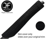 BLACK STITCHING HANDBRAKE HANDLE SUEDE COVER FITS CITROEN SAXO 1996-2004