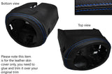 BLUE STITCH STEERING SHROUD LEATHER SKIN COVER FITS BMW Z3 1995-2003 CUSTOM NEW