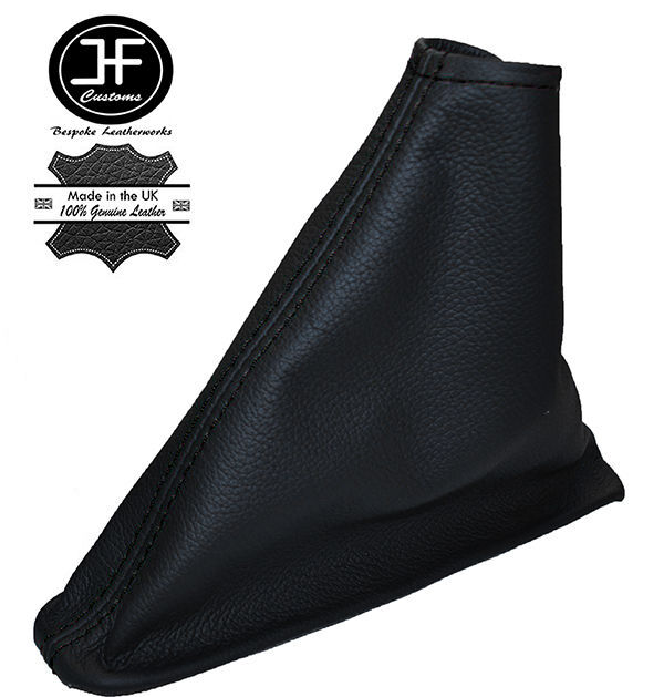 BLACK STITCH REAL LEATHER HANDBRAKE GAITER FOR TOYOTA COROLLA E15 E150 2007-13