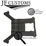 GREY STITCH D GREY SUEDE HEADLINER SUN ROOF COVER FOR BMW E30 81-92 SALOON