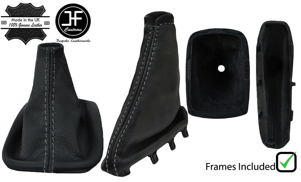 GREY STITCH LEATHER GEAR + HANDBRAKE GAITER+FRAMES FOR VOLVO C30 S40 V50 04-12