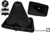 BLACK STITCHING LEATHER MANUAL GEAR+ PLASTIC FRAME FITS PEUGEOT 407 2004-2010