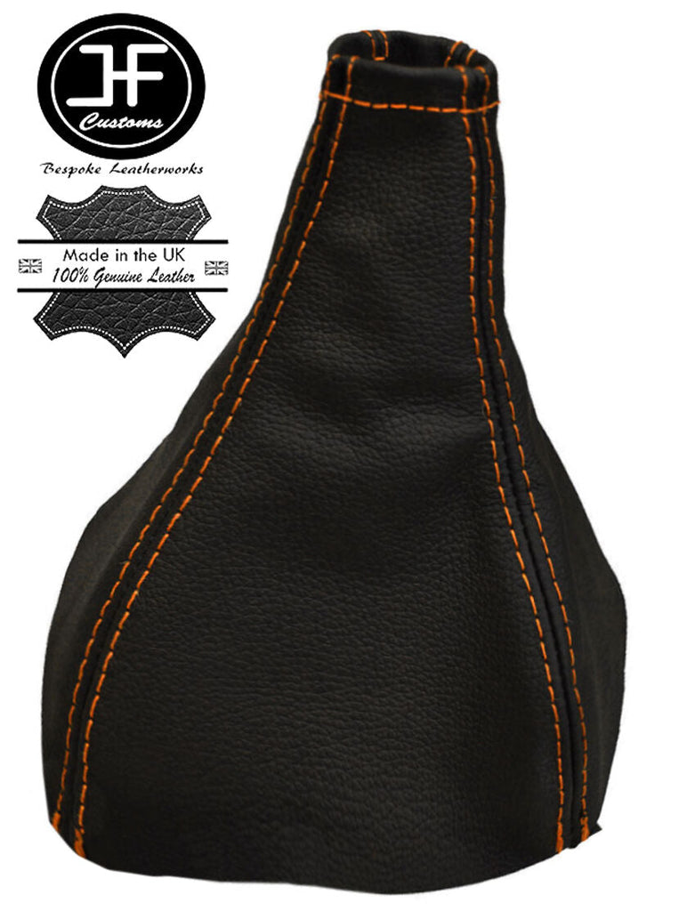 ORANGE STITCH REAL LEATHER MANUAL GEAR GAITER FITS FORD ESCORT RS COSWORTH 92-96