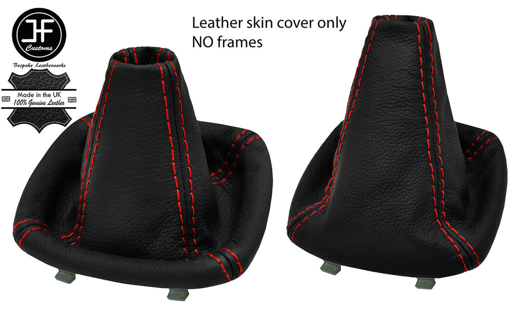 RED STITCH LEATHER MANUAL GEAR GAITER FOR MERCEDES VITO METRIS W447 2015+