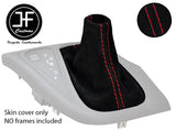 RED STITCHING SUEDE AUTO AUTOMATIC GEAR GAITER FOR FIAT DUCATO 2016-2019