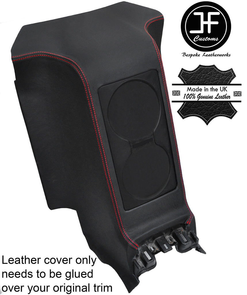 RED STITCH REAR CENTRE SUBWOOFER PANEL LEATHER COVER FITS GT-R R35 2008-2017