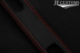 RED  STITCH LEATHER TOP CENTRE CONSOLE TRIM SKIN COVER FITS LOTUS EVORA 09-18