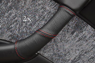 FITS SUBARU LEGACY 95-99 LEATHER 2XDOOR HANDLE COVERS red CUSTOM NEW MADE IN UK