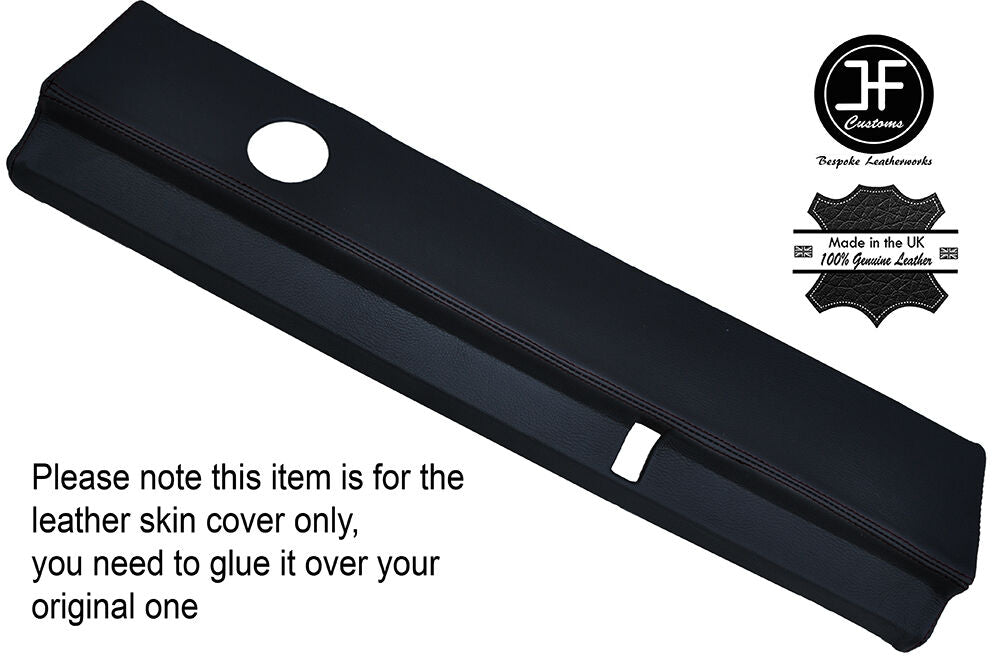 BLACK STITCHING DASH TRAY LEATHER COVERS FITS LAND ROVER SERIES 2 2A 3