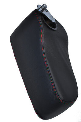 FITS MERCEDES W123 W114 W115 W116 red stitching LEATHER ARMREST COVER CUSTOM NEW