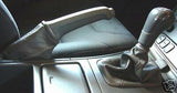 FITS VOLVO V70 01-07 BLACK LEATHER SET OF GAITERS NEW CUSTOM NEW MADE IN UK