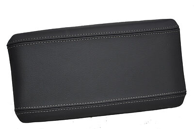 FITS ALFA ROMEO 147 ARMREST LID COVER LEATHER grey stitch CUSTOM NEW MADE IN UK