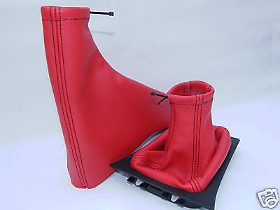 FITS ASTRA G MK4 COUPE OPEL GEAR+HANDBRAKE GAITER LEATHER CUSTOM NEW MADE IN UK