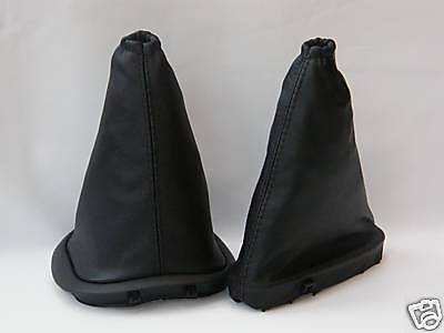 FITS  FORD FIESTA MK4 MK5 GEAR & HANDBRAKE GAITER  SET BLACK CUSTOM NEW