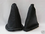 FITS  FORD FIESTA MK4 MK5 GEAR & HANDBRAKE GAITER  SET BLACK CUSTOM NEW