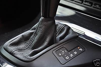 FITS BMW X5 AUTO GEAR GAITER SHIFT BOOT BLACK LEATHER NEW CUSTOM NEW MADE IN UK
