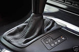 FITS BMW X5 AUTO GEAR GAITER SHIFT BOOT BLACK LEATHER NEW CUSTOM NEW MADE IN UK