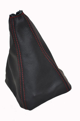 FITS PEUGEOT 607 LEATHER GEAR GAITER BOOT RED STITCH CUSTOM NEW MADE IN UK