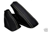 FITS BMW E46 AUTOMATIC GEAR + HANDBRAKE GAITER CREAM ST CUSTOM NEW MADE IN UK