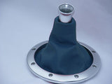 FITS AUDI TT LEATHER GEAR GAITER SHIFT BOOT 98-06 M BLUE CUSTOM NEW MADE IN UK