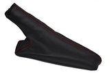 FITS BMW E30 HANDBRAKE GAITER LEATHER RED STITCHING NEW CUSTOM NEW MADE IN UK