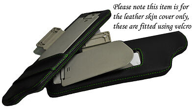 GREEN STITCH FITS MG MGF MGTF 95-05 2X SUN VISORS LEATHER COVERS ONLY