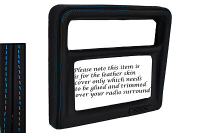 BLUE STITCH FITS TOYOTA MR2 MK1 AW11 84-90 RADIO SURROUND LEATHER COVER