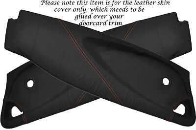 ORANGE STITCH FITS LOTUS ELISE EXIGE S2 01-12 2X DOOR CARD PERFORATED COVERS