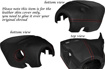 RED STITCH FITS VAUXHALL OPEL VX220 VX 220 00-05 STEERING WHEEL SHROUD COVER