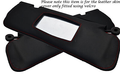 RED STITCHING FITS TRIUMPH TR7 1976-1981 2X SUN VISORS LEATHER COVERS ONLY