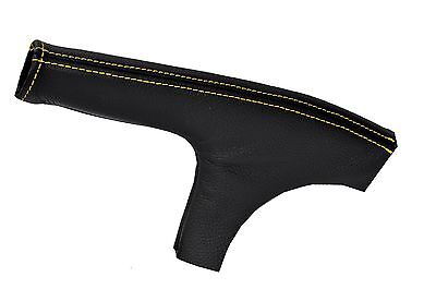YELLOW STITCHING FITS NISSAN 370Z Z34 2009-2013 LEATHER HANDBRAKE GAITER