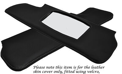 GREY STITCH FITS TRIUMPH SPITFIRE GT6 62-80 2X SUN VISORS LEATHER COVERS ONLY