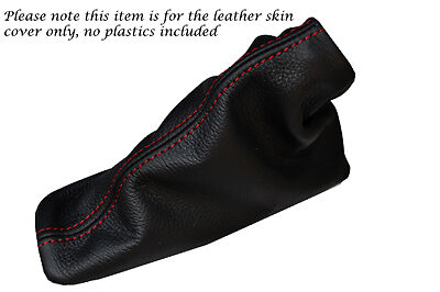RED STITCHING FITS NISSAN NAVARA D40 2005-2012 LEATHER HANDBRAKE GAITER ONLY