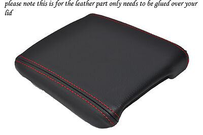 RED STITCHING FITS VOLVO C30 2006-2012 LEATHER ARMREST COVER ONLY CUSTOM NEW
