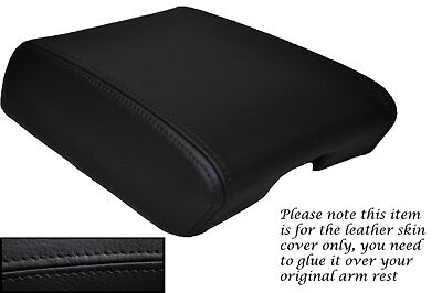 BLACK STITCHING FITS NISSAN TERRANO 1993-2006 LEATHER ARMREST SKIN COVER ONLY