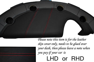 RED STITCH FITS LOTUS ELISE EXIGE S2 2002-2006 DASH LEATHER COVER ONLY