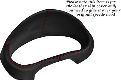 RED STITCH FITS SUBARU IMPREZA WRX STI 2001-2003 GAUGE SPEEDO LEATHER COVER