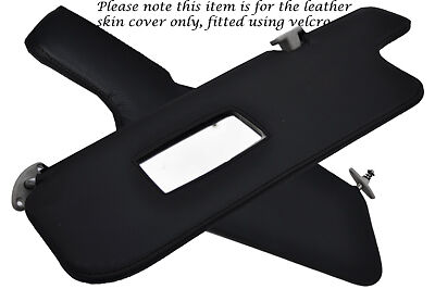 BLACK STITCH FITS BMW 3 SERIES E30 84-92 2X SUN VISORS LEATHER COVERS ONLY