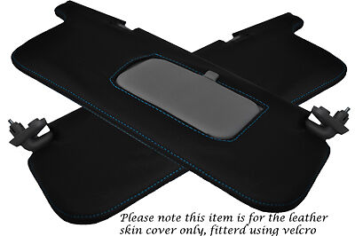 BLUE STITCH FITS SUBARU IMPREZA WRX STI 92-98 2X SUN VISORS LEATHER COVERS ONLY
