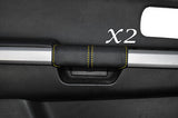 YELLOW STITCHING FITS SUZUKI GRAND VITARA 05-12 FRONT 2X DOOR HANDLE COVERS