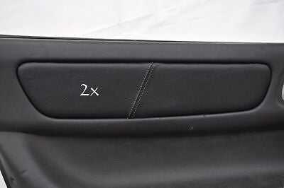 grey stitch FITS MITSUBISHI GTO 3000GT 2X LEATHER DOOR TRIM INSERT COVERS ONLY