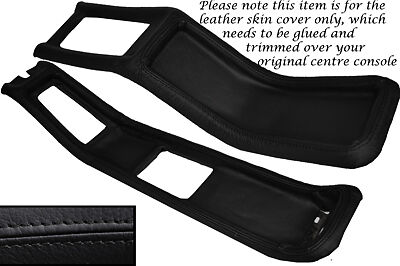 BLACK STITCHING FITS FORD CAPRI MK2 MK3 CENTRE CONSOLE LEATHER COVER ONLY