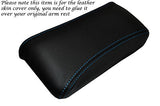BLUE STITCHING FITS FORD CAPRI MK2 MK3 LEATHER ARMREST COVER ONLY CUSTOM NEW