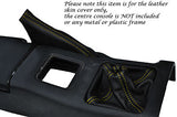 YELLOW STITCHING FITS SUZUKI CAPPUCCINO 91-95 LEATHER GEAR & HANDBRAKE GAITER